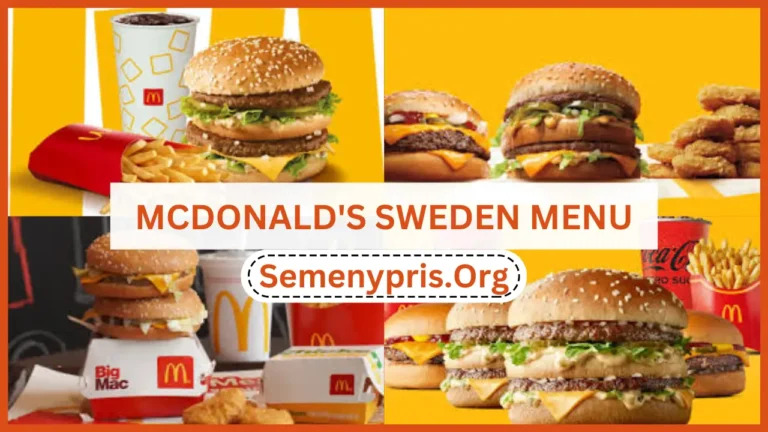 McDonald’s Sverige Meny uppdaterade priser 2024