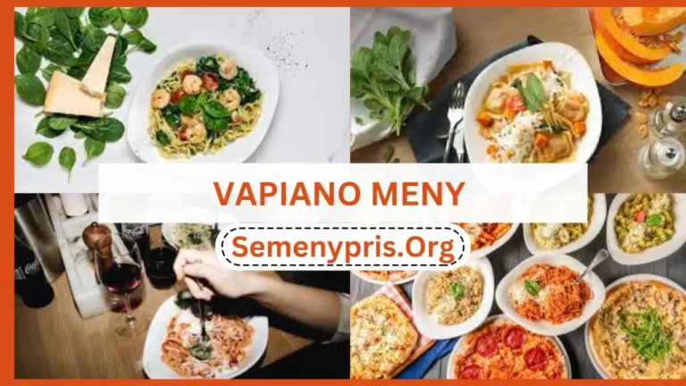 Vapiano Meny Sverige Senaste priserna 2024